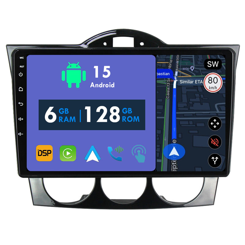 RoverOne Car Stereo Radio Bluetooth CarPlay GPS Navigation for Mazda RX-8 RX 8 RX8 SE 2003 - 2021