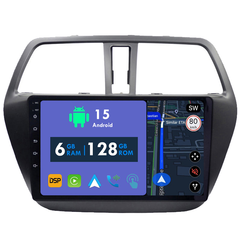 RoverOne Car Stereo Radio Bluetooth CarPlay GPS Navigation for Suzuki SX4 2 S-Cross 2012 - 2016
