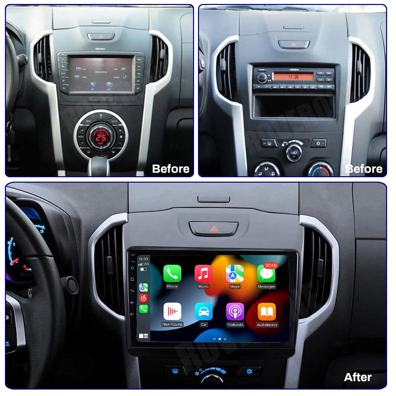 RoverOne Car Stereo Radio Bluetooth CarPlay GPS Navigation for Chevrolet S10 Isuzu DMAX 2013 2014 2015