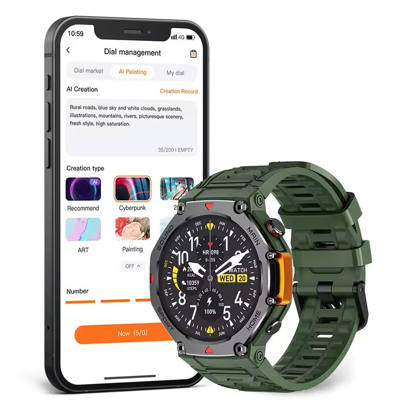M REX4 Smart Sports Health Watch 2025 Trendy Fitness Tracker with Advanced Health Monitoring Features