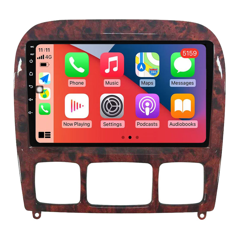 RoverOne Car Stereo Radio Bluetooth CarPlay GPS Navigation for Mercedes Benz S-Class W220 VV220 1998 - 2005