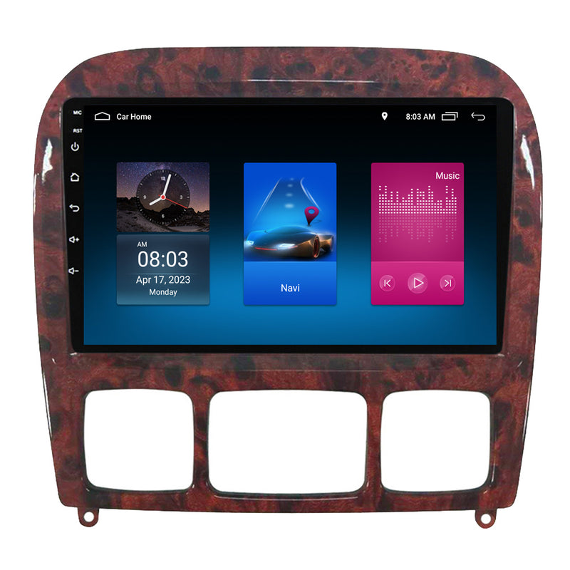 RoverOne Car Stereo Radio Bluetooth CarPlay GPS Navigation for Mercedes Benz S-Class W220 VV220 1998 - 2005