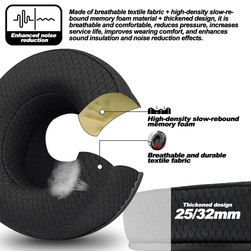 Earpads For Yamaha HPH Pro 500 400  Earphone pads replacement cloth Memory Covers