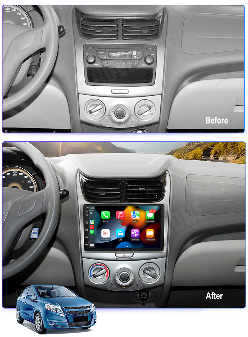 RoverOne Car Stereo Radio Bluetooth CarPlay GPS Navigation for Chevrolet Sail 2009 - 2013