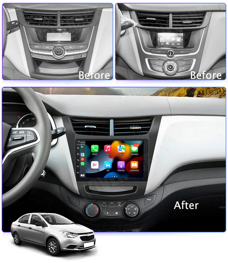 RoverOne Car Stereo Radio Bluetooth CarPlay GPS Navigation for Chevrolet Sail 2015 - 2018