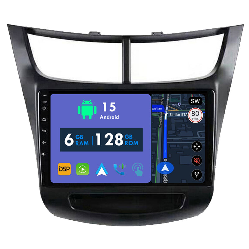 RoverOne Car Stereo Radio Bluetooth CarPlay GPS Navigation for Chevrolet Sail 2015 - 2018