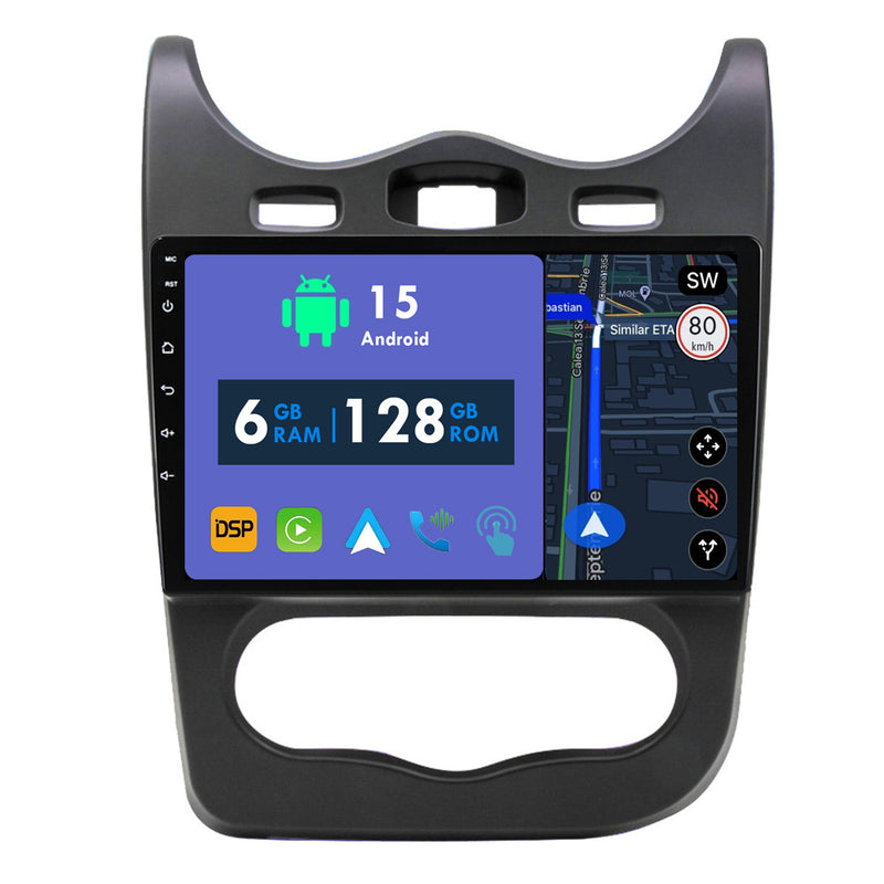 RoverOne Car Stereo Radio Bluetooth CarPlay GPS Navigation for Renault Sandero 2013 2014