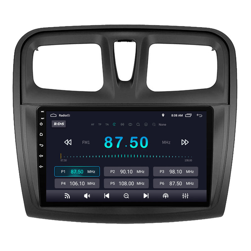 RoverOne Car Stereo Radio Bluetooth CarPlay GPS Navigation for Renault Logan 2 2012 - 2022 Sandero 2 2013 - 2022
