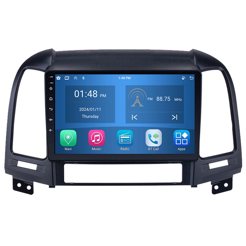 RoverOne Car Stereo Radio Bluetooth CarPlay GPS Navigation for Hyundai Santa Fe 2 2006 - 2012