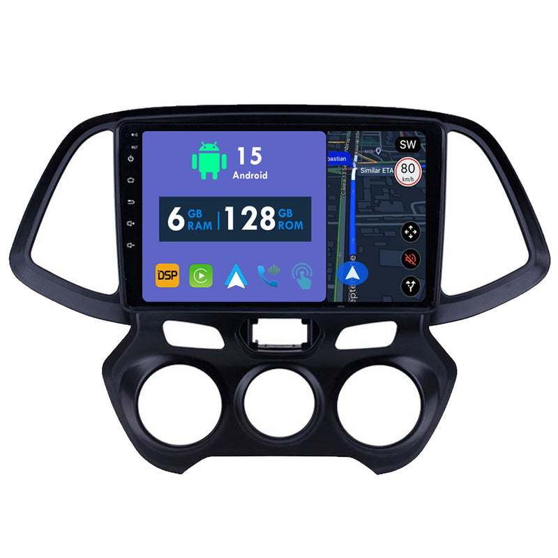 RoverOne Car Stereo Radio Bluetooth CarPlay GPS Navigation for Hyundai Santro Atos 2018