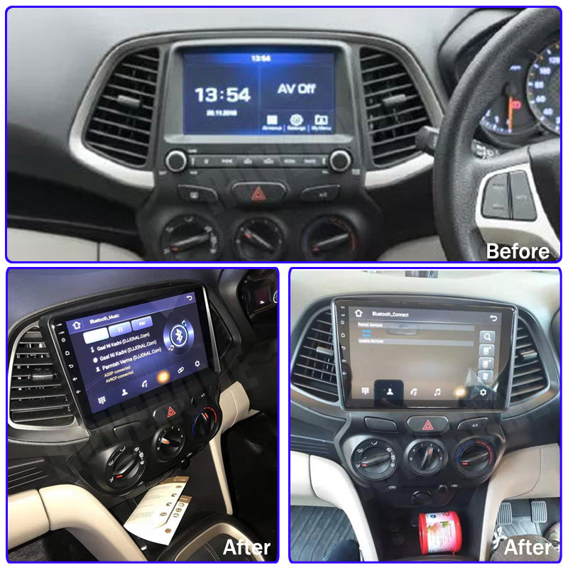 RoverOne Car Stereo Radio Bluetooth CarPlay GPS Navigation for Hyundai Santro Atos 2018
