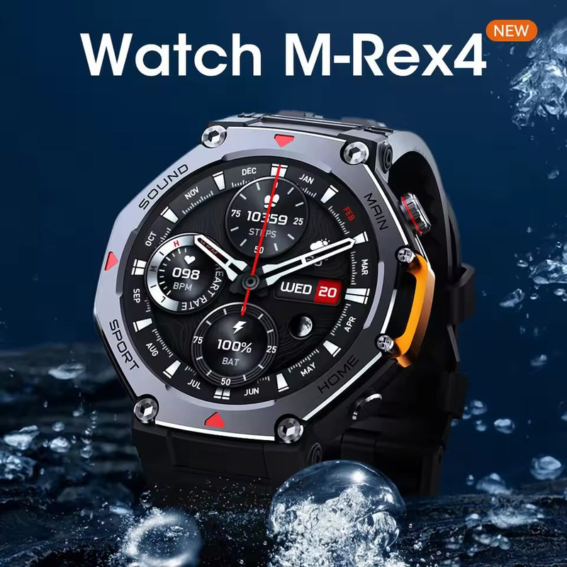 M REX4 Smart Sports Health Watch 2025 Trendy Fitness Tracker with Advanced Health Monitoring Features