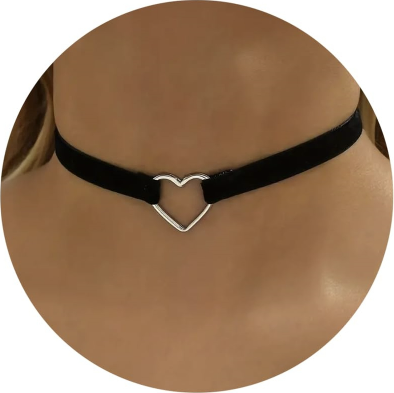 Black Necklaces for Woman, Adjustable Layered Velvet Leather Lace Collar Necklace, Goth Jewelry Gifts.