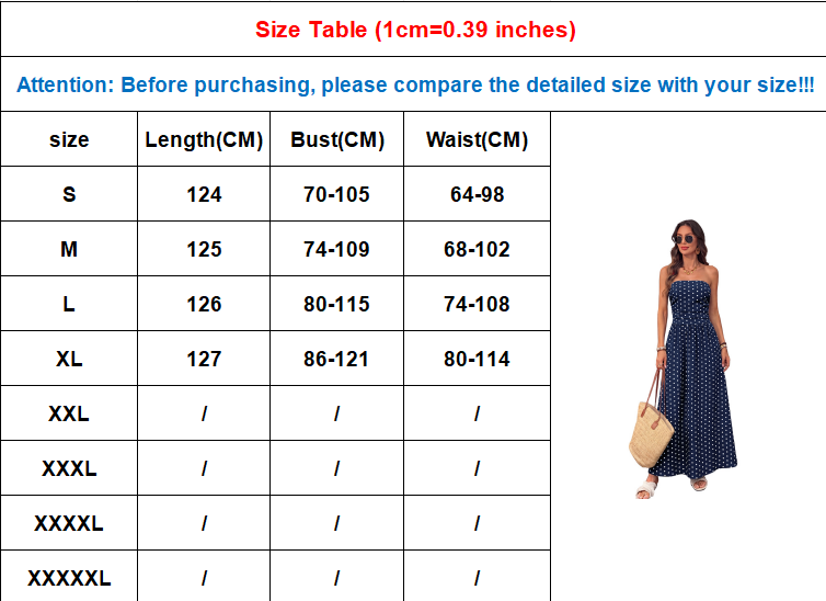 Woman Fashion Summer Dress Blue with white dots