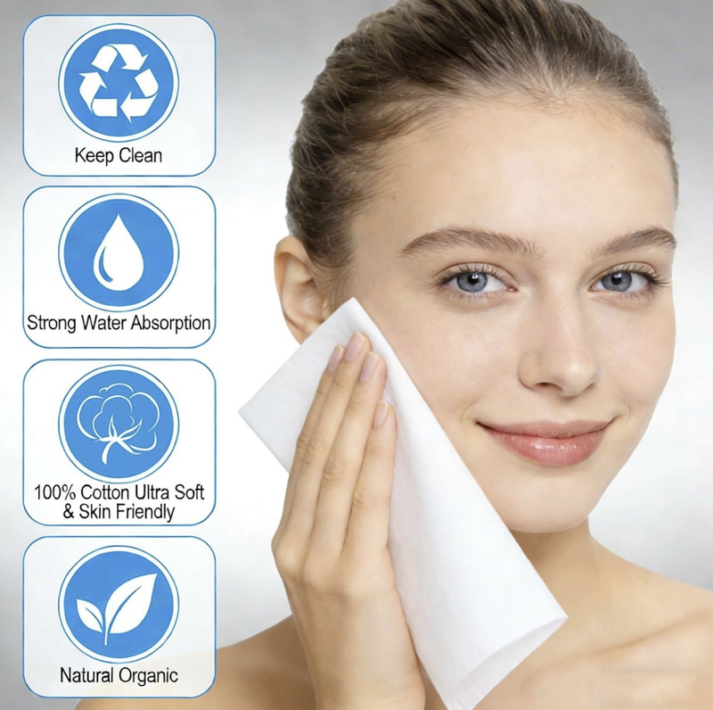 Disposable Compressed Face Towels, Portable Clean Face Towels - 100 Piece