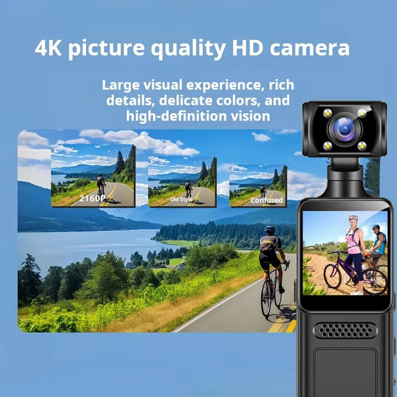 WiFi Mini Camera 4K HD Portable Digital Video Recorder Small BodyCam Night Vision Sport Bike DV Camcorder Wearable Miniature Cam