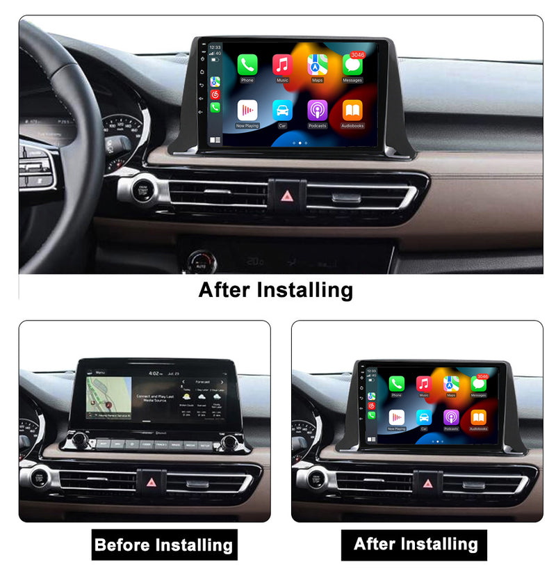 RoverOne Car Stereo Radio Bluetooth CarPlay GPS Navigation for Kia Seltos SP2 2019 - 2023
