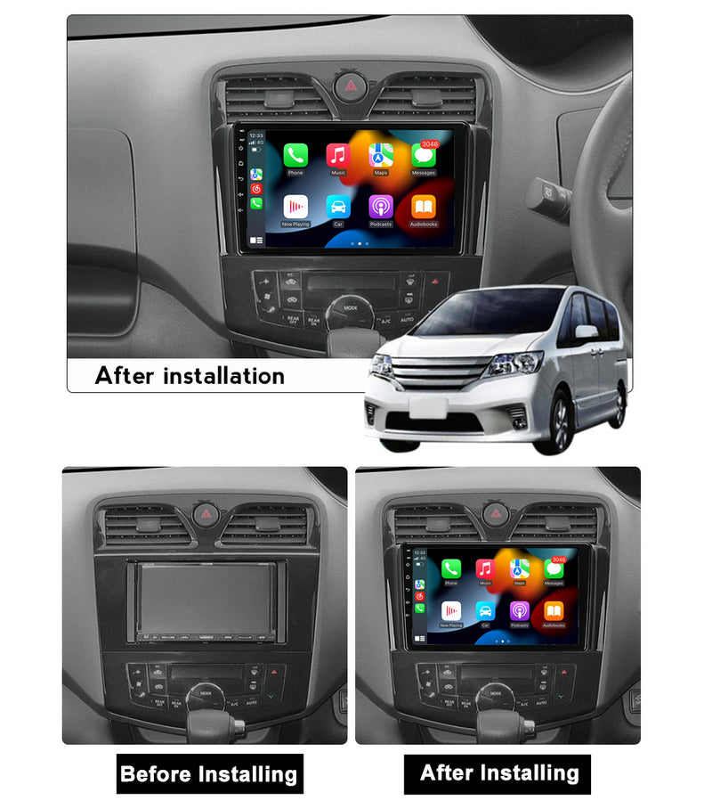 RoverOne Car Stereo Radio Bluetooth CarPlay GPS Navigation for Nissan Serena 4 C26 2010 - 2016