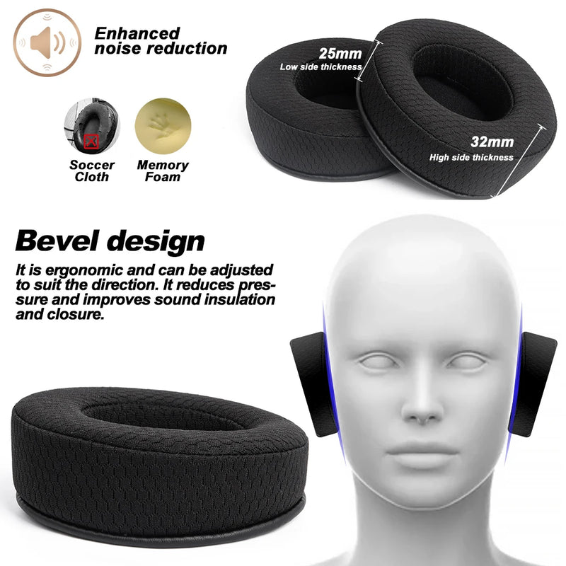 Earpads For Yamaha HPH Pro 500 400  Earphone pads replacement cloth Memory Covers