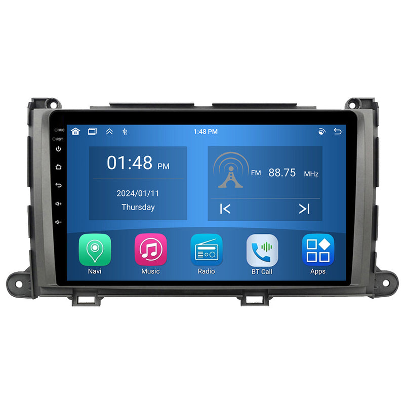 RoverOne Car Stereo Radio Bluetooth CarPlay GPS Navigation for Toyota Sienna 3 XL30 2010 - 2014
