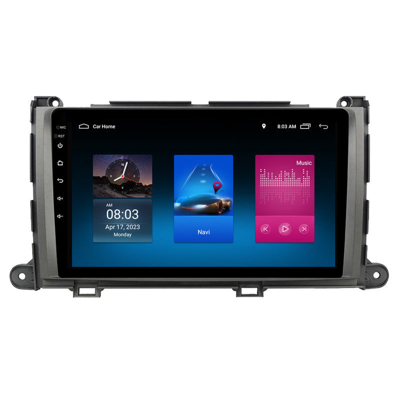 RoverOne Car Stereo Radio Bluetooth CarPlay GPS Navigation for Toyota Sienna 3 XL30 2010 - 2014