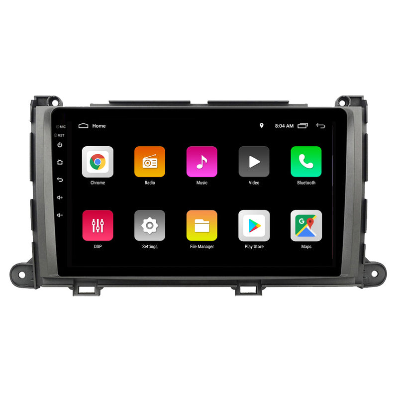 RoverOne Car Stereo Radio Bluetooth CarPlay GPS Navigation for Toyota Sienna 3 XL30 2010 - 2014
