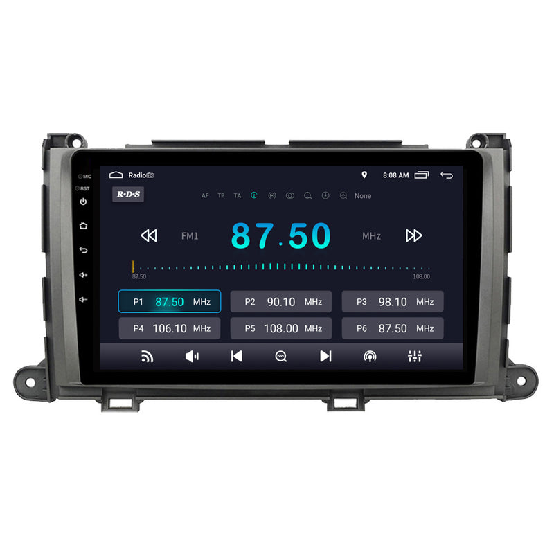 RoverOne Car Stereo Radio Bluetooth CarPlay GPS Navigation for Toyota Sienna 3 XL30 2010 - 2014