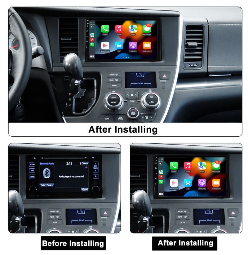 RoverOne Car Stereo Radio Bluetooth CarPlay GPS Navigation for Toyota Sienna 3 XL30 2014 - 2020