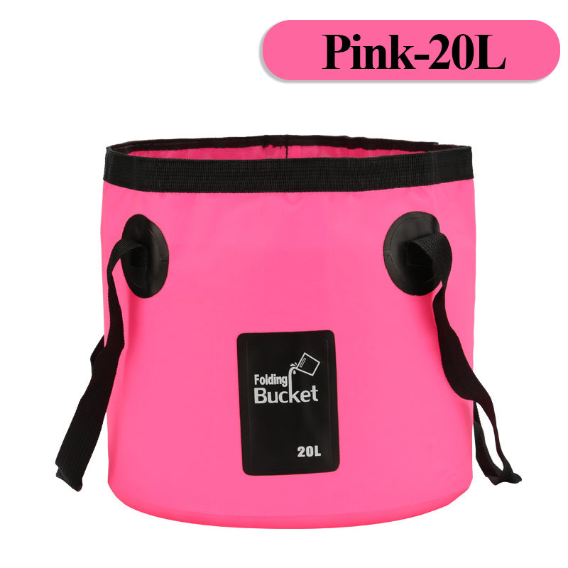 12/20L Portable Folding Bucket, Foldable Fishing Bucket, Camping Water Storage Container Collapsible Outdoor Travel Water Bucket