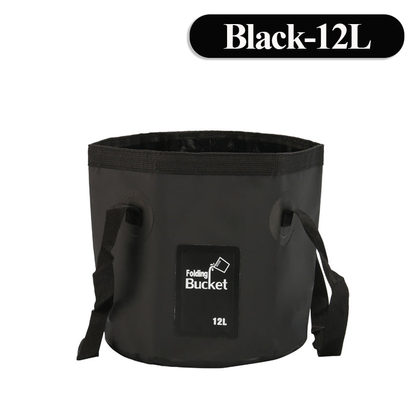 12/20L Portable Folding Bucket, Foldable Fishing Bucket, Camping Water Storage Container Collapsible Outdoor Travel Water Bucket