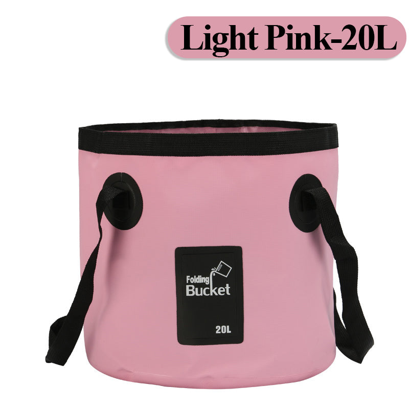 12/20L Portable Folding Bucket, Foldable Fishing Bucket, Camping Water Storage Container Collapsible Outdoor Travel Water Bucket