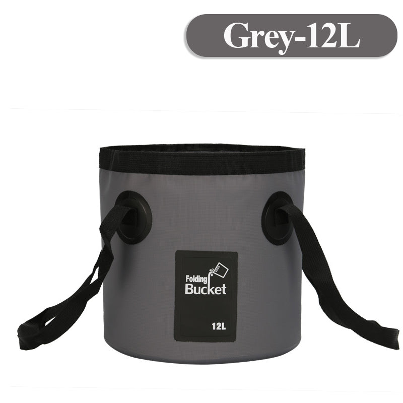 12/20L Portable Folding Bucket, Foldable Fishing Bucket, Camping Water Storage Container Collapsible Outdoor Travel Water Bucket