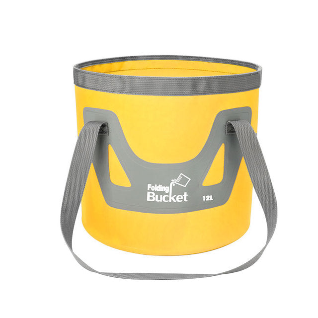 12L/20L Multifunction Folding Bucket Portable Outdoor Travel Foldable Water Bucket Bowl Sink Washing Bag Car Wash Bucket