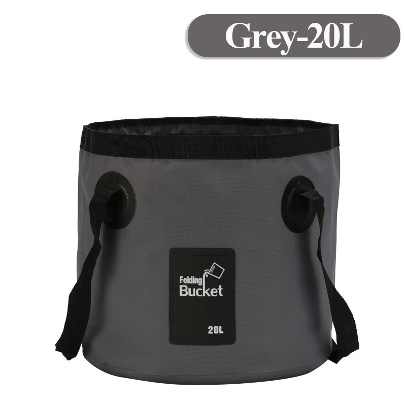 12/20L Portable Folding Bucket, Foldable Fishing Bucket, Camping Water Storage Container Collapsible Outdoor Travel Water Bucket