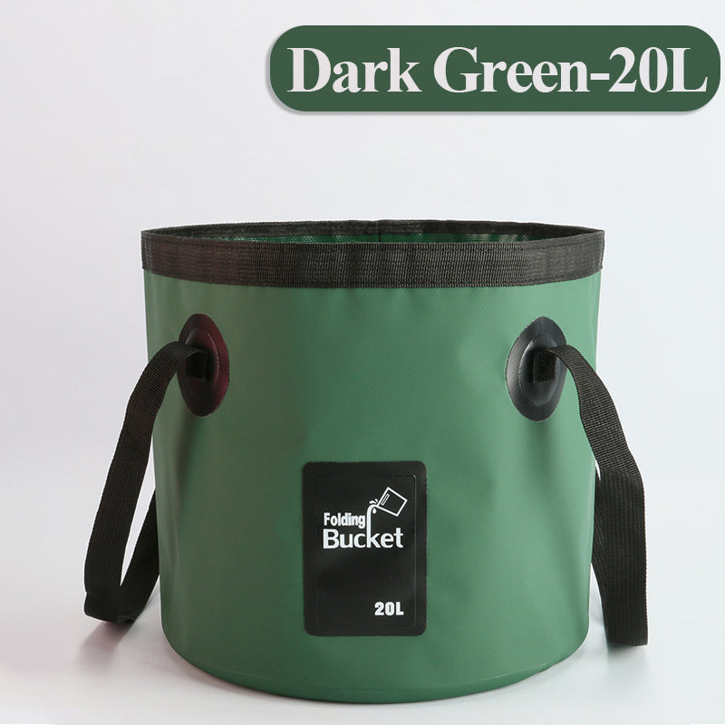 12/20L Portable Folding Bucket, Foldable Fishing Bucket, Camping Water Storage Container Collapsible Outdoor Travel Water Bucket