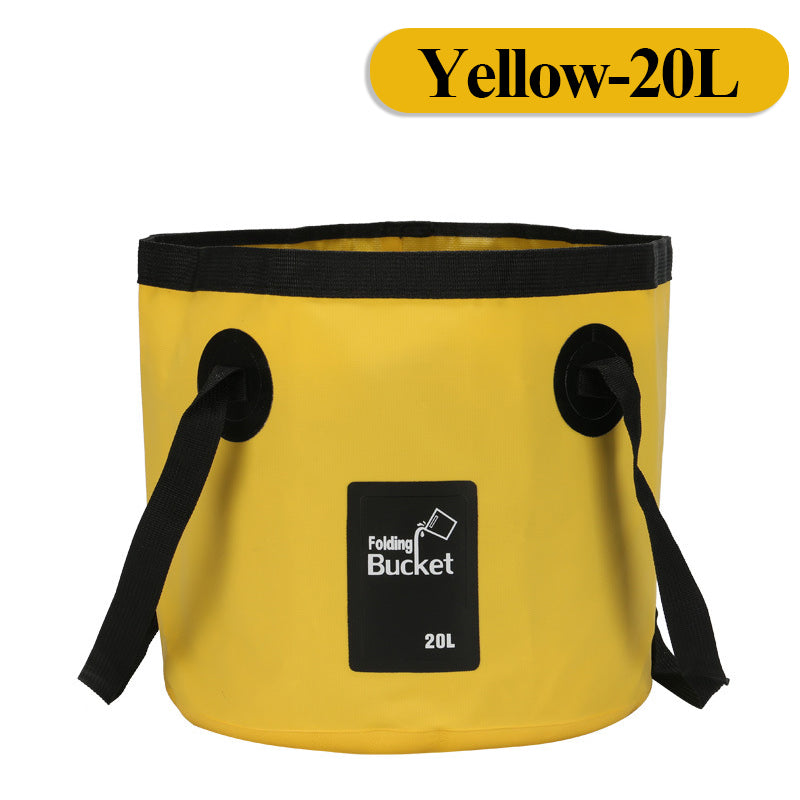 12/20L Portable Folding Bucket, Foldable Fishing Bucket, Camping Water Storage Container Collapsible Outdoor Travel Water Bucket