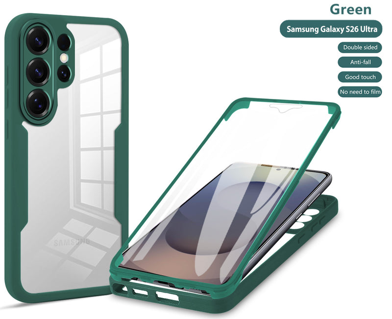360 Full Protection Case for Samsung Galaxy S26 Ultra Cover Built-in Screen Protector