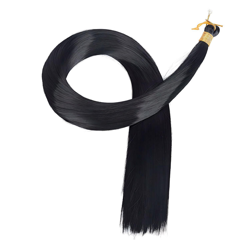 Woman Straight Hair Extensions: Straight Hair Bulk - Long Straight Hair Bundles