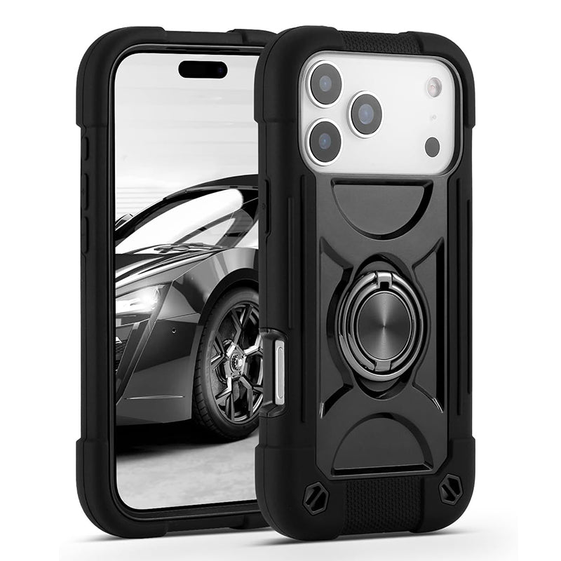 3 In1 Hybrid Armor Shockproof Phone Case for iPhone 17 Pro Max and 17 Pro