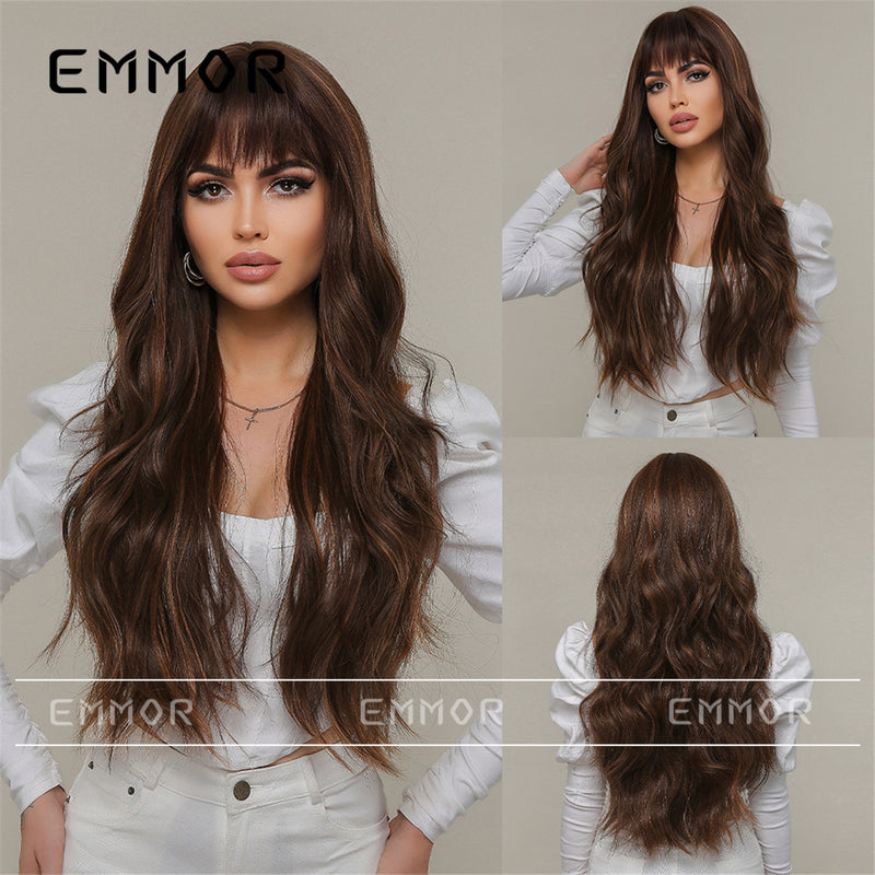 Stylish, Voluminous Long Curly Wig For Woman (Full-Head Style)