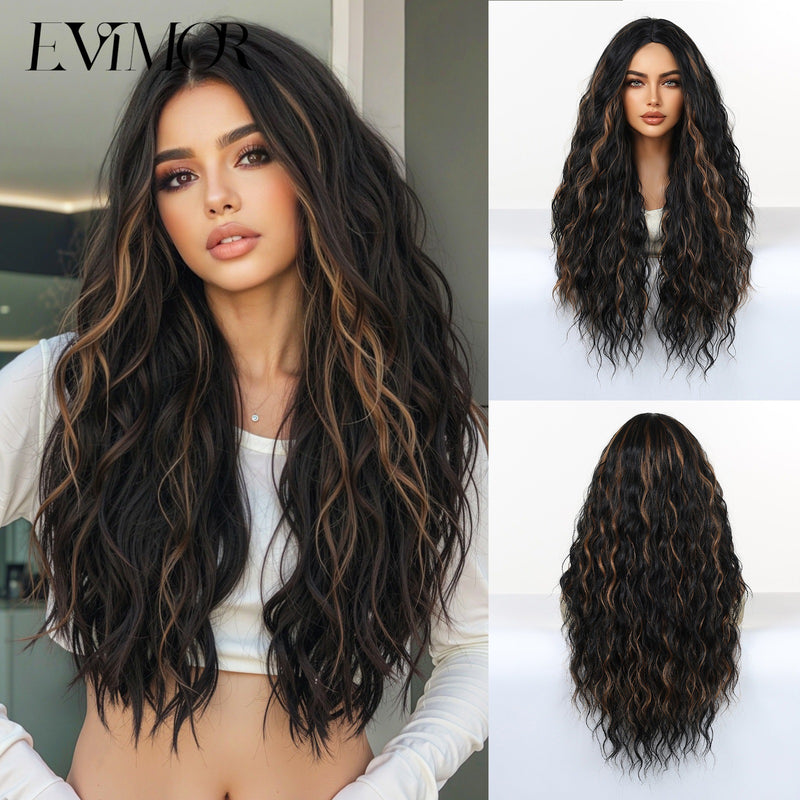 28-Inch Voluminous Long Curly Natural-Looking Fashion Wig for Woman (Full-Head)