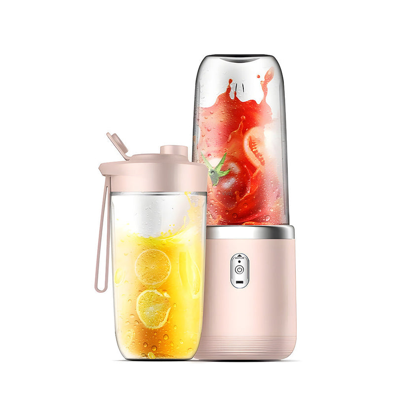 6 Blades Electric Juicer Cup 2 Cups For Travel Portable Juicer Mixer Usb Charge Fresh Fruit Juice Personal Blender Smoothie