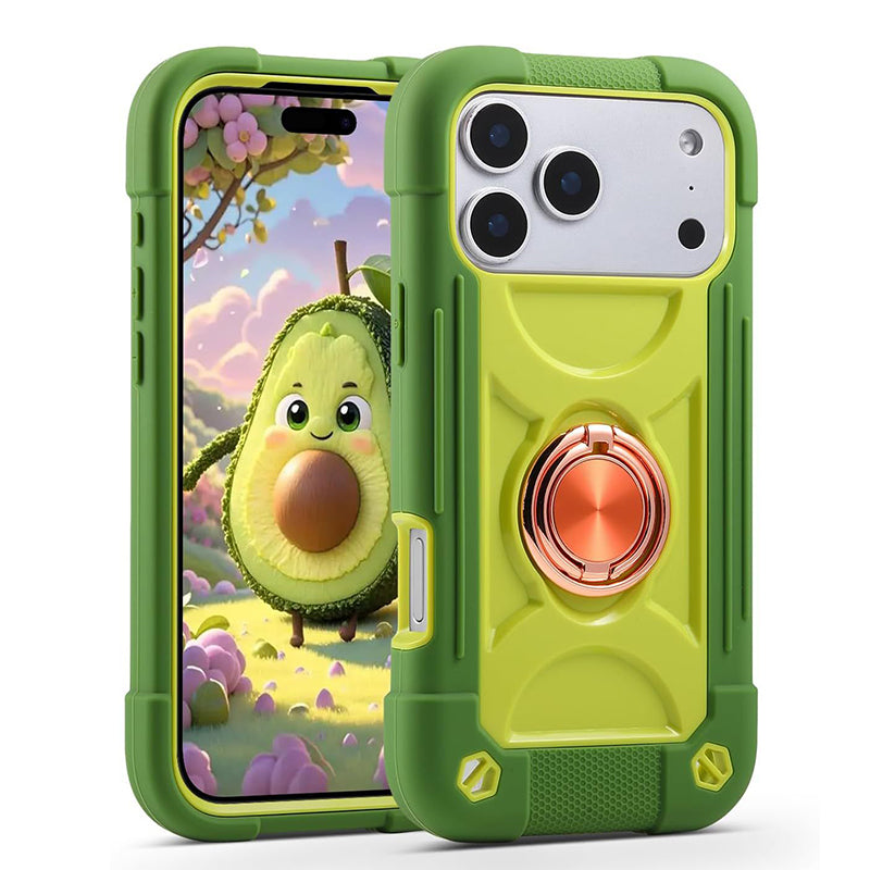 3 In1 Hybrid Armor Shockproof Phone Case for iPhone 17 Pro Max and 17 Pro