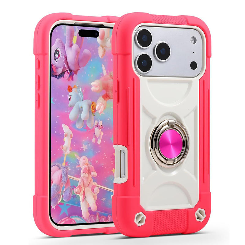 3 In1 Hybrid Armor Shockproof Phone Case for iPhone 17 Pro Max and 17 Pro