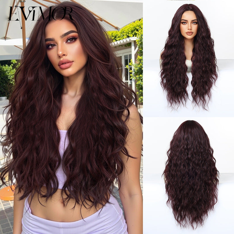 28-Inch Voluminous Long Curly Natural-Looking Fashion Wig for Woman (Full-Head)