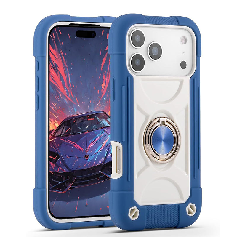 3 In1 Hybrid Armor Shockproof Phone Case for iPhone 17 Pro Max and 17 Pro