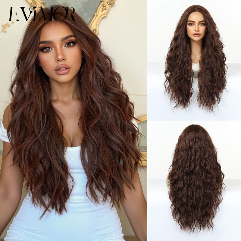 28-Inch Voluminous Long Curly Natural-Looking Fashion Wig for Woman (Full-Head)
