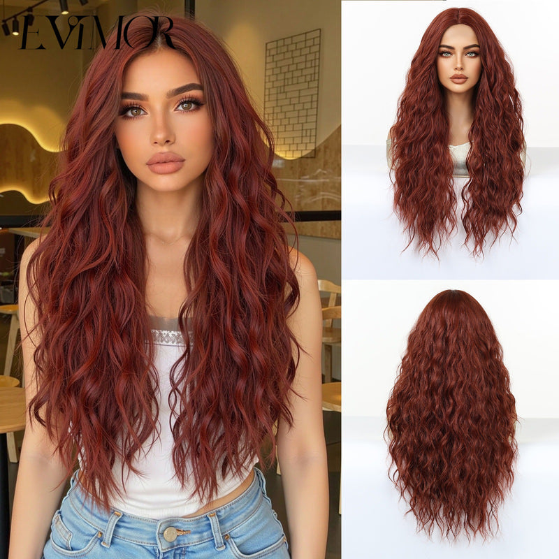 28-Inch Voluminous Long Curly Natural-Looking Fashion Wig for Woman (Full-Head)