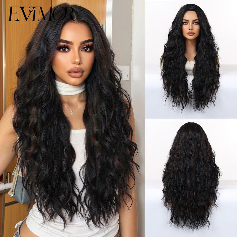 28-Inch Voluminous Long Curly Natural-Looking Fashion Wig for Woman (Full-Head)