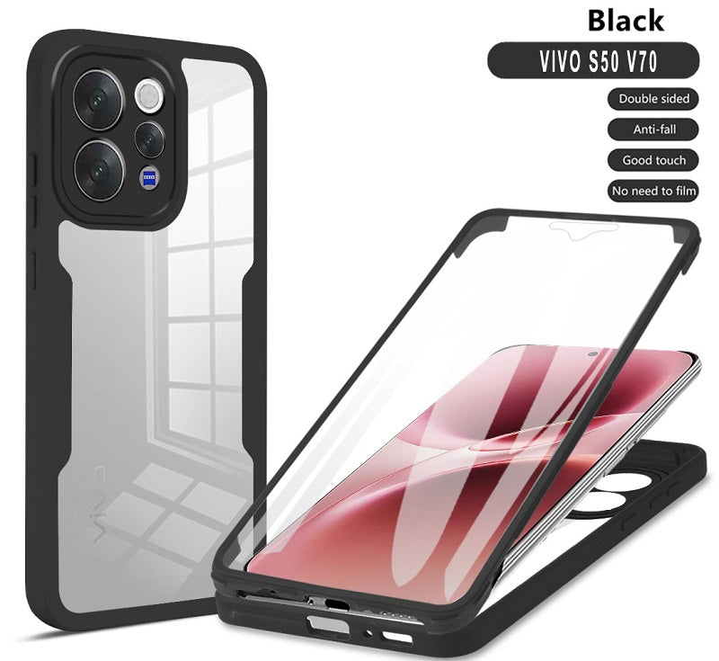 360 Full Protection Case for Vivo V70 5G Cover Built-in Screen Protector